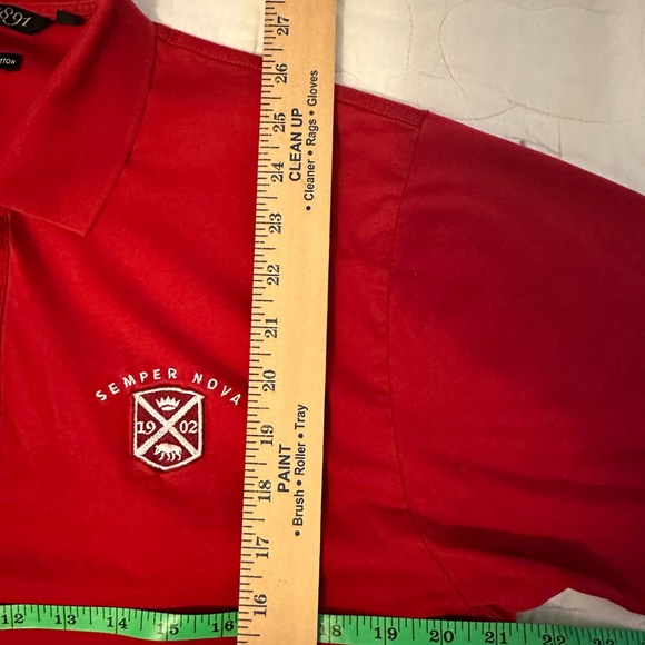 St Andrews Golf Semper Nova The New Golf Club" Glen Muir 1891 Polo Sm Red - Picture 3 of 8